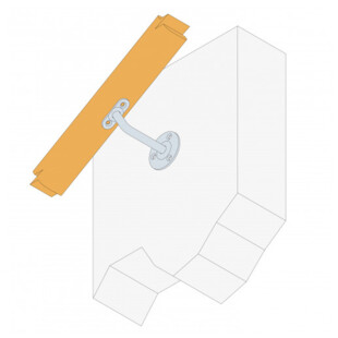 SUPPORT DE RAMPE COUDE 90°